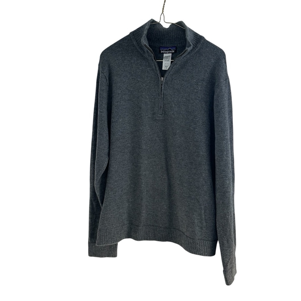 Patagonia Gray Zip Up Sweater Classic Style